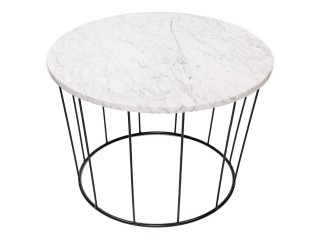 Okrągły stolik Bianco Carrara